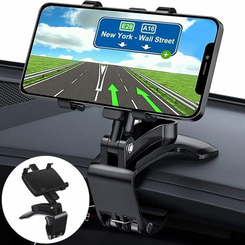 Supporto Universale per Auto con Morsetto per Smartphone e GPS