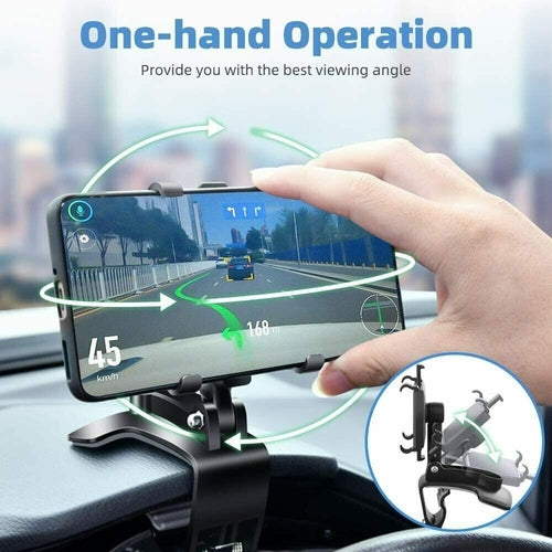 Supporto Universale per Auto con Morsetto per Smartphone e GPS
