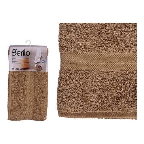 Asciugamano da Bagno in Poliestere e Cotone — Color Cammello