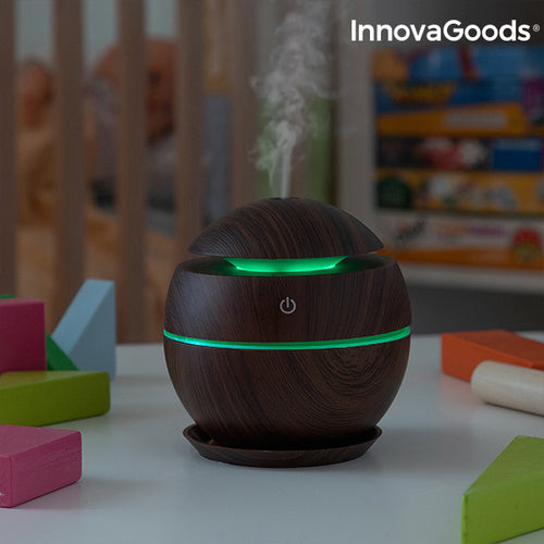 Mini Diffusore di Aromi e Umidificatore InnovaGoods Noce Scuro