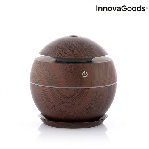 Mini Diffusore di Aromi e Umidificatore InnovaGoods Noce Scuro