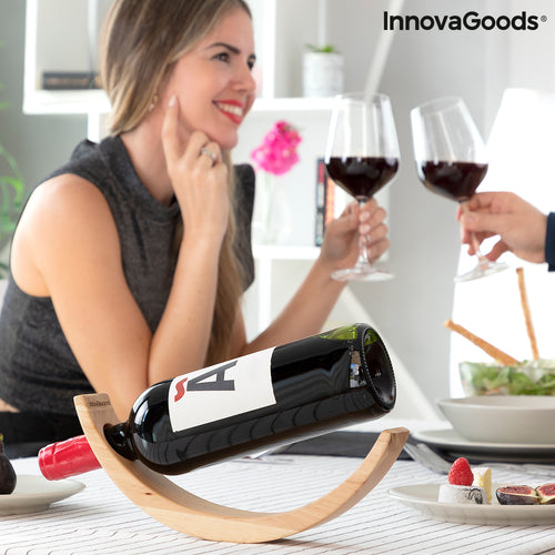 Portabottiglie da Vino Fluttuante in Legno Woolance InnovaGoods
