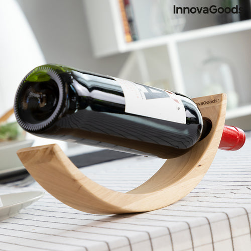 Portabottiglie da Vino Fluttuante in Legno Woolance InnovaGoods