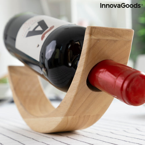 Portabottiglie da Vino Fluttuante in Legno Woolance InnovaGoods