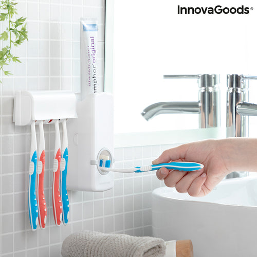 Dispenser Dentifricio con Portaspazzolini Diseeth InnovaGoods