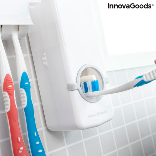 Dispenser Dentifricio con Portaspazzolini Diseeth InnovaGoods