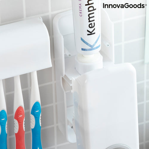 Dispenser Dentifricio con Portaspazzolini Diseeth InnovaGoods