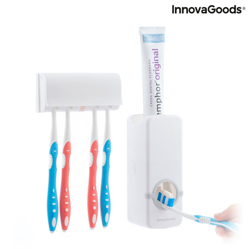 Dispenser Dentifricio con Portaspazzolini Diseeth InnovaGoods