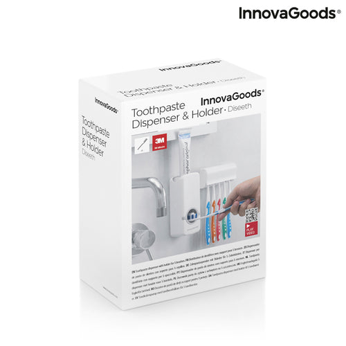 Dispenser Dentifricio con Portaspazzolini Diseeth InnovaGoods