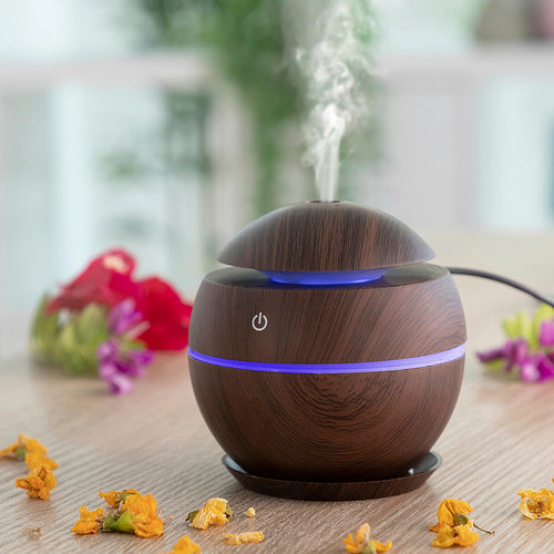 Mini Diffusore di Aromi e Umidificatore InnovaGoods Noce Scuro