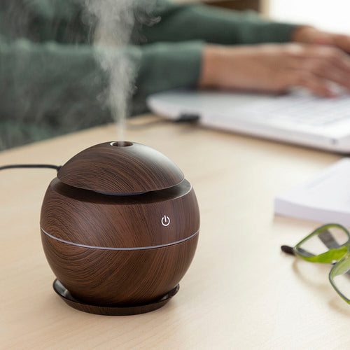 Mini Diffusore di Aromi e Umidificatore InnovaGoods Noce Scuro
