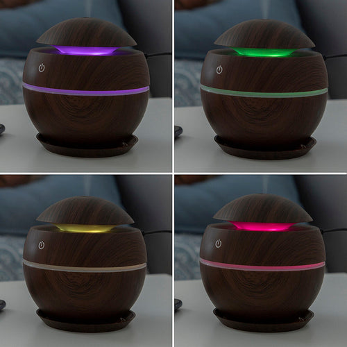 Mini Diffusore di Aromi e Umidificatore InnovaGoods Noce Scuro