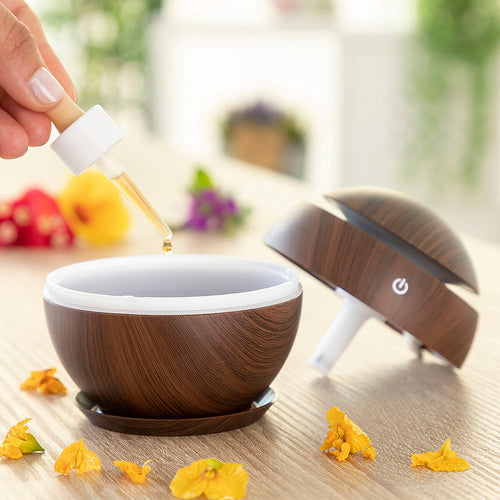 Mini Diffusore di Aromi e Umidificatore InnovaGoods Noce Scuro