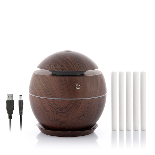 Mini Diffusore di Aromi e Umidificatore InnovaGoods Noce Scuro