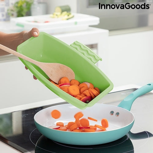 Tagliere Estensibile 3-in-1 con Vassoio, Contenitore e Scolapasta PractiCut InnovaGoods