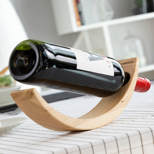 Portabottiglie da Vino Fluttuante in Legno Woolance InnovaGoods