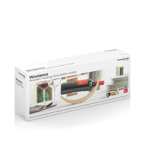 Portabottiglie da Vino Fluttuante in Legno Woolance InnovaGoods