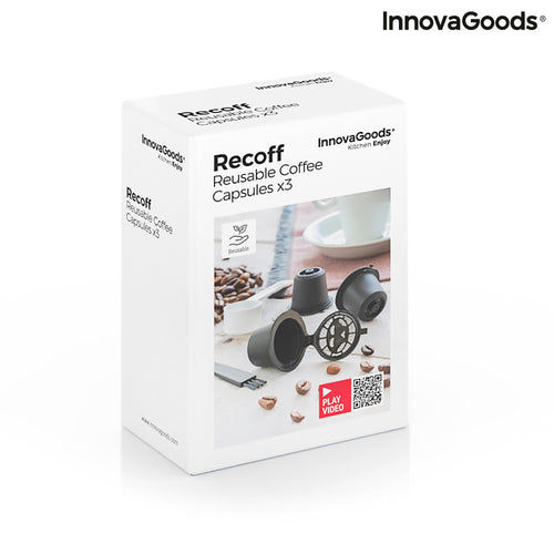 Set di 3 Capsule Caffè Riutilizzabili Recoff InnovaGoods