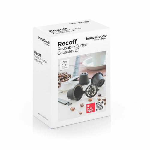 Set di 3 Capsule Caffè Riutilizzabili Recoff InnovaGoods
