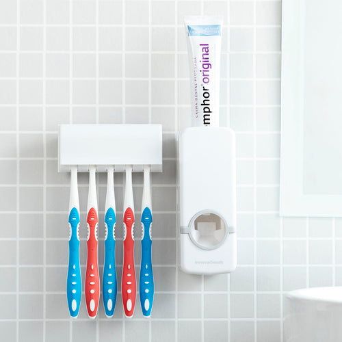 Dispenser Dentifricio con Portaspazzolini Diseeth InnovaGoods