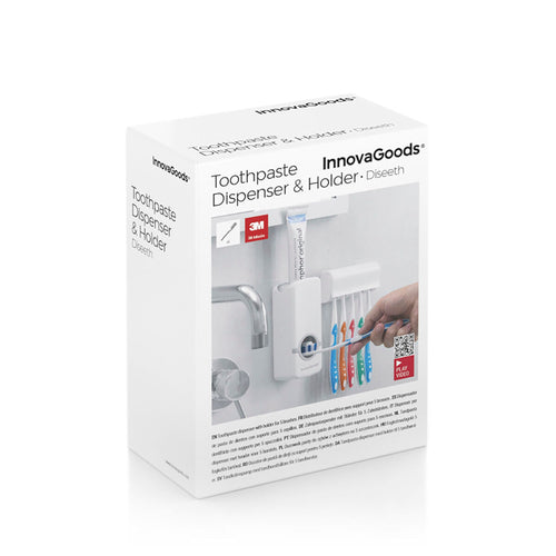 Dispenser Dentifricio con Portaspazzolini Diseeth InnovaGoods
