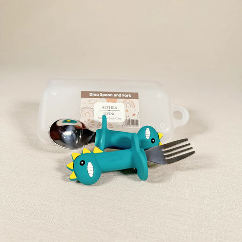 Posate Ergonomiche a Forma di Dinosauro per Bambini