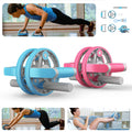 Set multifunzionale con ruota addominale e cinghia di trazione per palestra e fitness