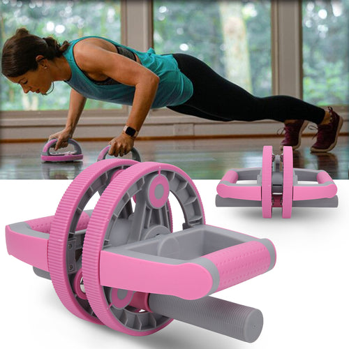 Set multifunzionale con ruota addominale e cinghia di trazione per palestra e fitness